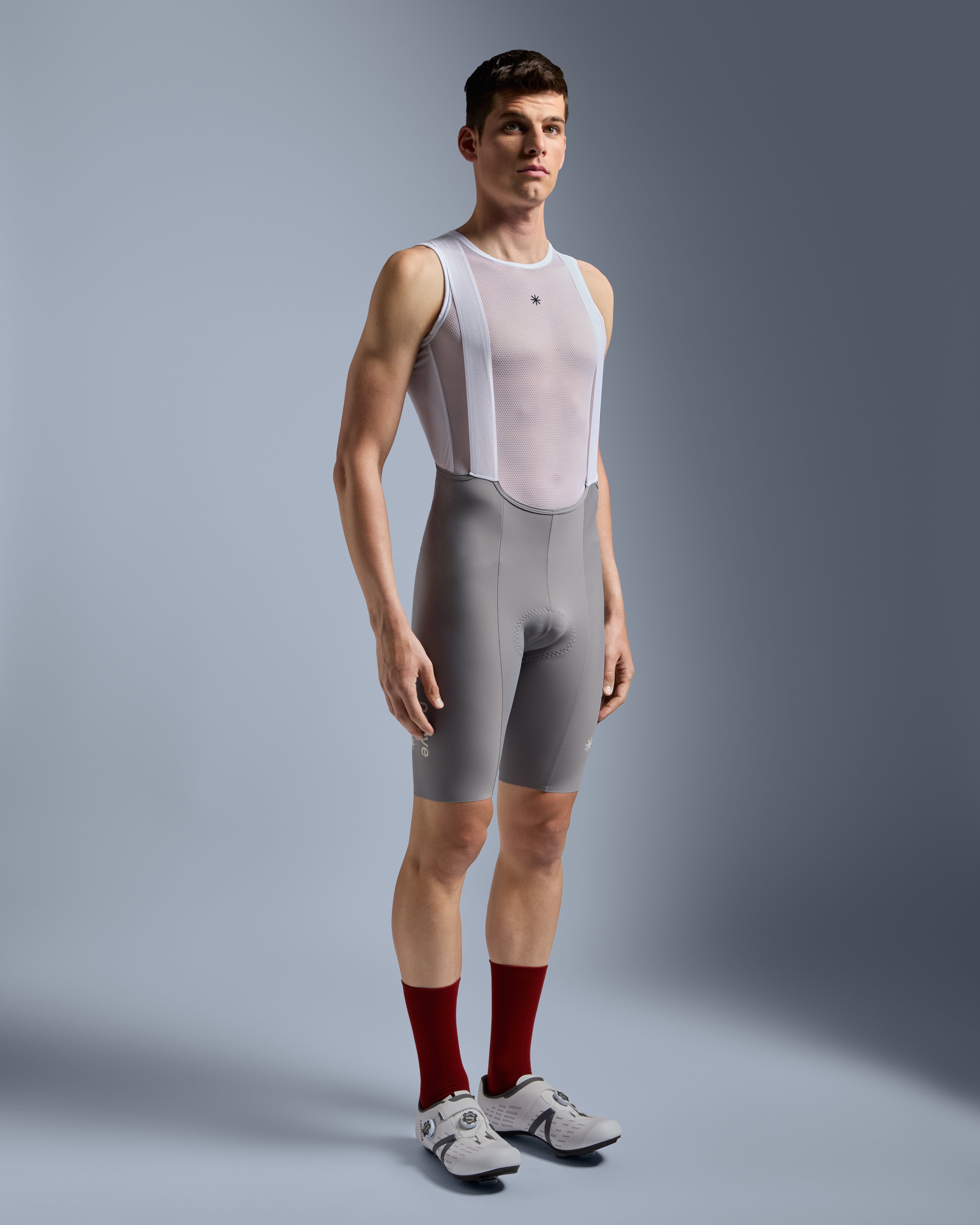 Sleeveless Mesh Base Layer White